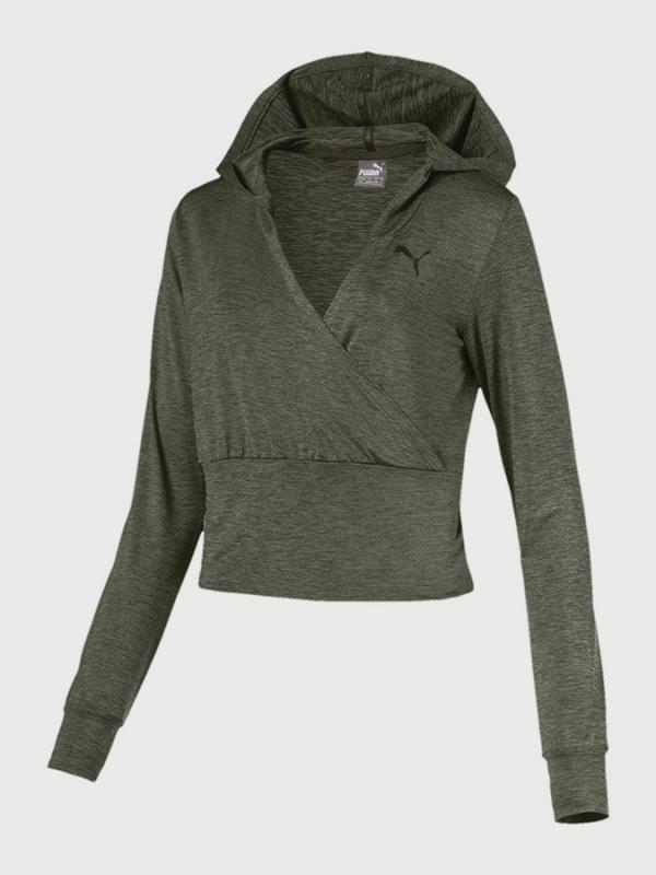Mikina Puma SOFT SPORT Light Cover Up Šedá