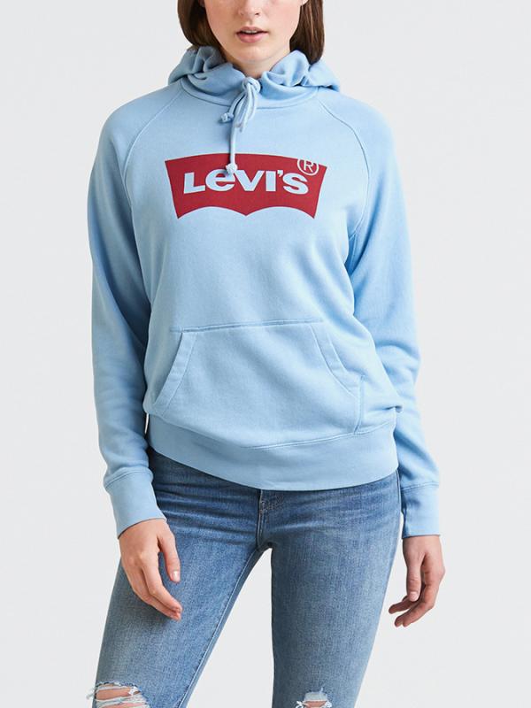 Mikina LEVI'S Graphic Sport Hoodie Housemark Hoodie S Modrá