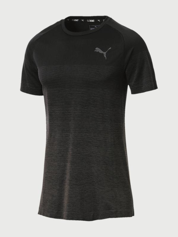 Tričko Puma Evostripe Evo KNIT Seamless Tee Černá