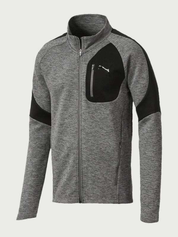 Mikina Puma Evostripe Jacket Šedá