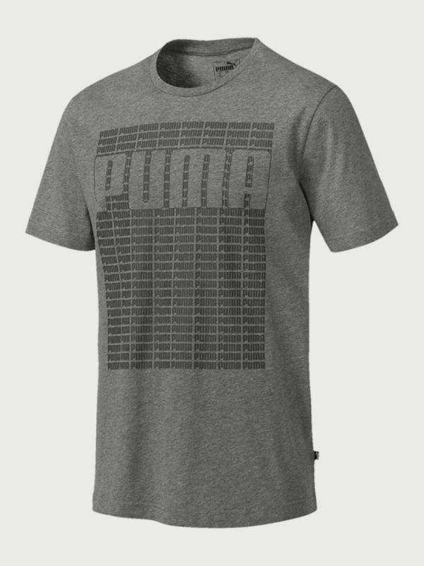 Tričko Puma Wording Tee Šedá