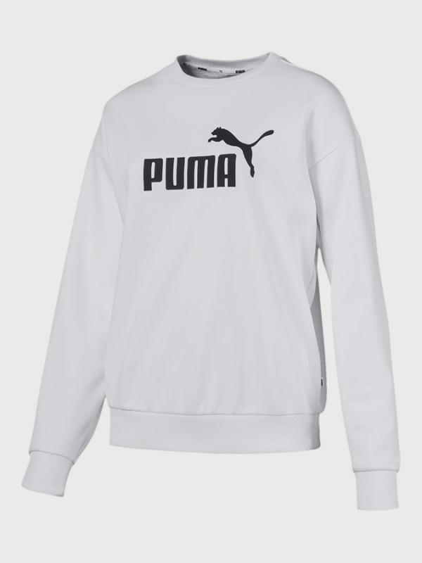 Mikina Puma Essentials Crew Sweat Bílá