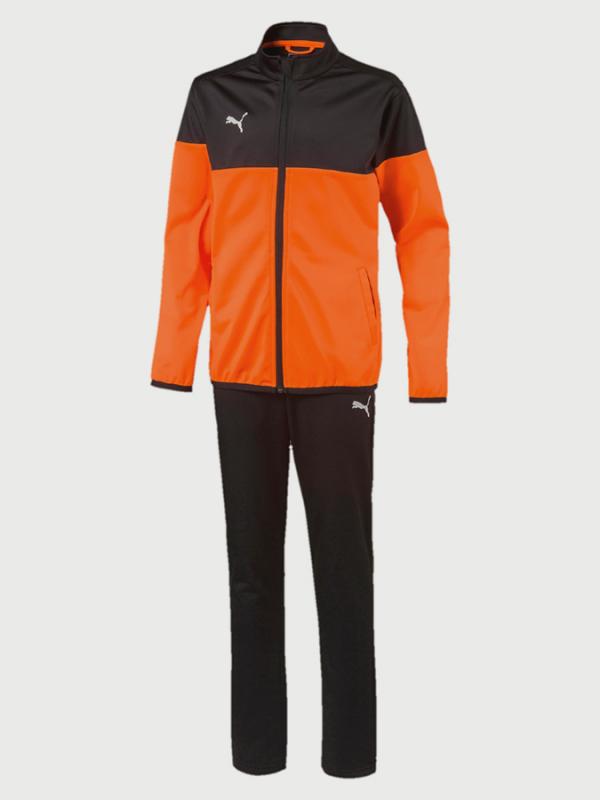 Souprava Puma ftbl PLAY Tracksuit Jr Oranžová