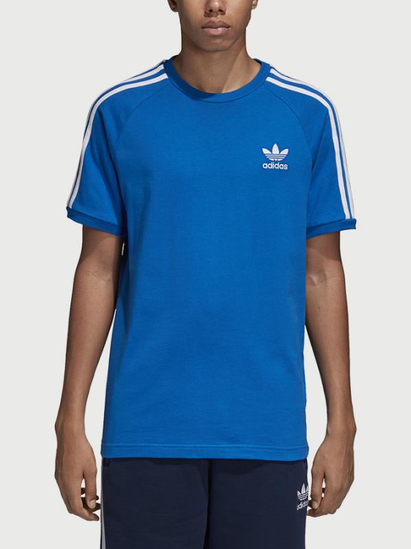 Tričko adidas Originals 3-Stripes Tee Modrá