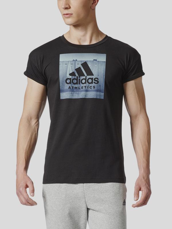 Tričko adidas Performance CATEGORY ATH M Černá
