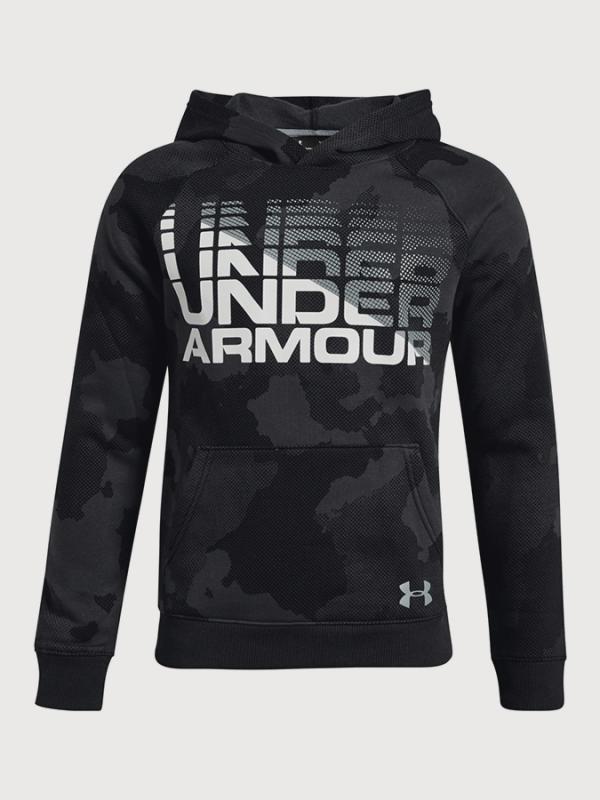 Mikina Under Armour Rival Wordmark Hoody Černá