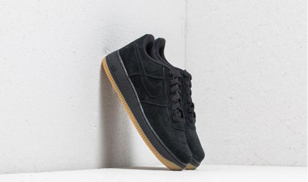 Nike Air Force 1 Premium (GS) Black/ Black-Gum Light Brown