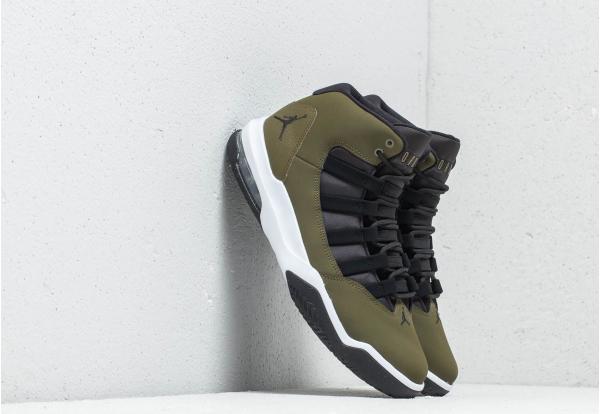 Jordan Max Aura Olive Canvas/ Black-White-Black