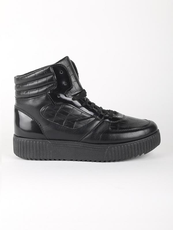 Boty Primadonna Calzatura Sneakers Eco-Pelle Nero Černá