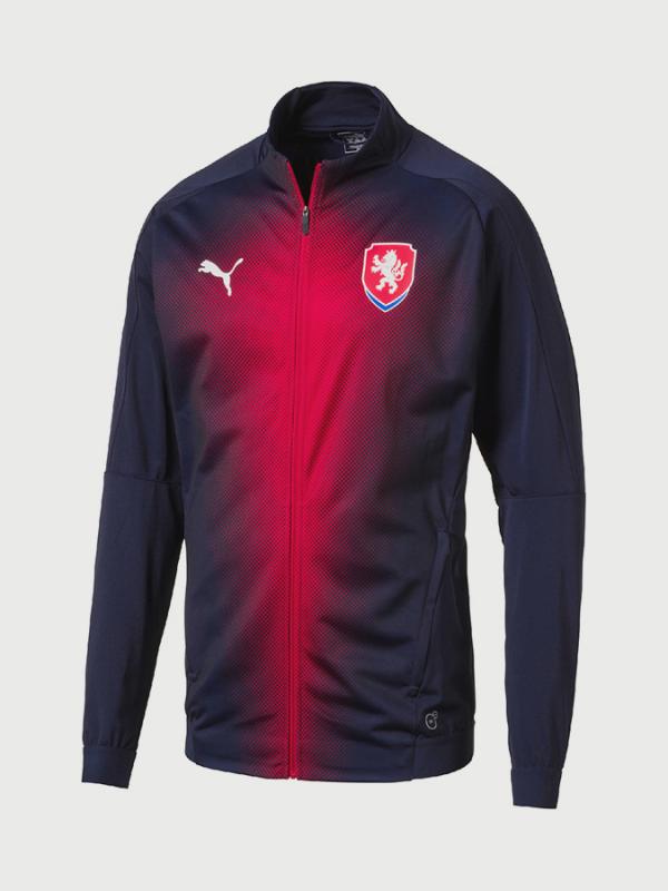 Bunda Puma CZECH REPUBLIC StadiumJacket Modrá