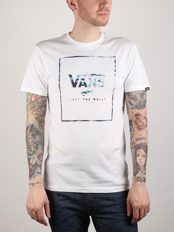 Tričko Vans MN Print Box White/Wave Bílá
