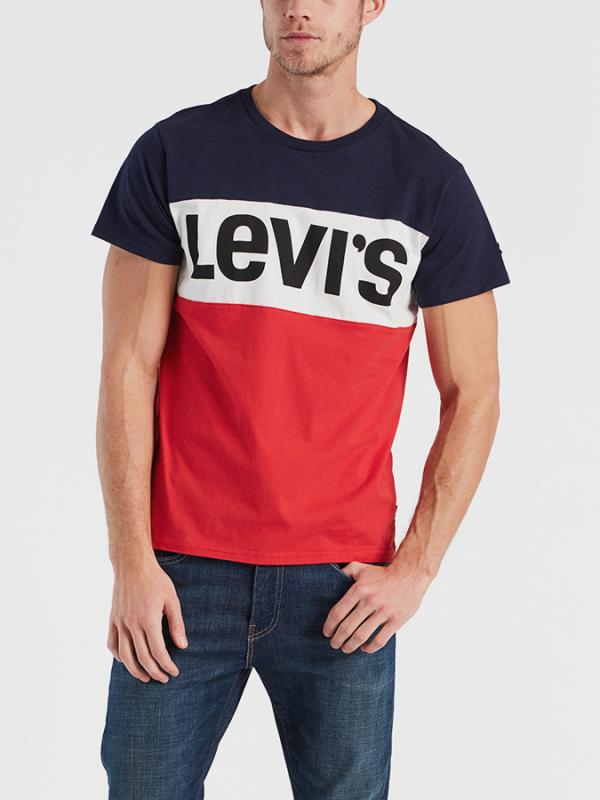 Tričko LEVI'S Ss Colorblock Tee Barevná