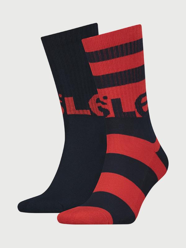 Ponožky LEVI'S 120Sf Regular Cut Rugby Logo 2 Pack Barevná