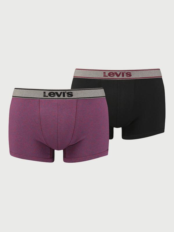 Boxerky LEVI'S 200Sf Snow Heather Trunk 2 Pack Barevná