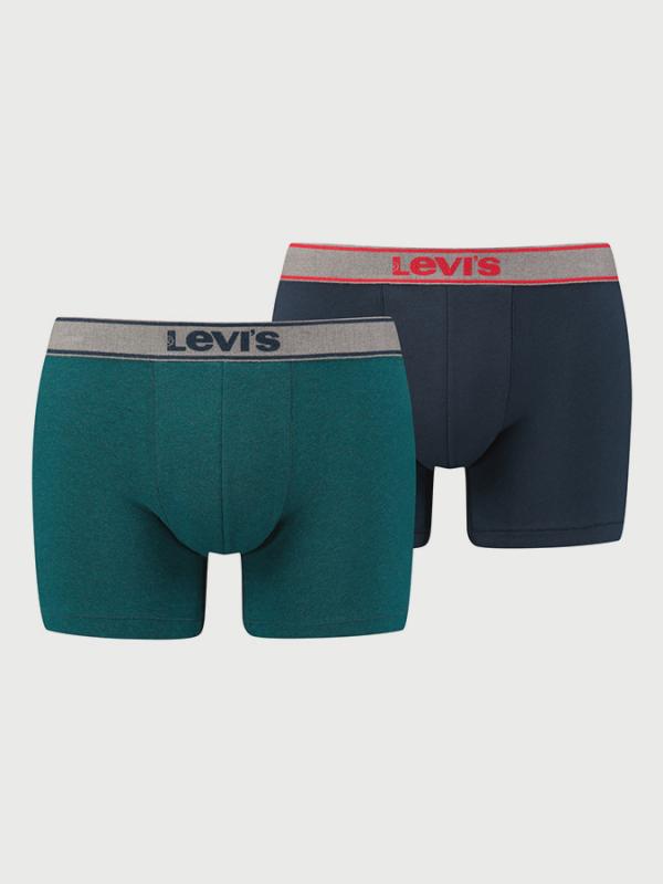 Boxerky Levi's® 200Sf Snow Heather Boxer Brief 2 Pack Barevná