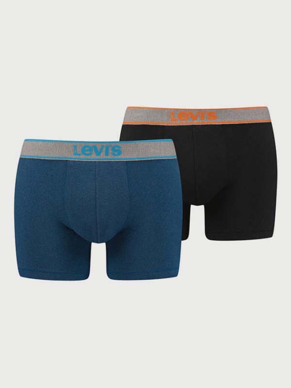 Boxerky Levi's® 200Sf Snow Heather Boxer Brief 2 Pack Barevná