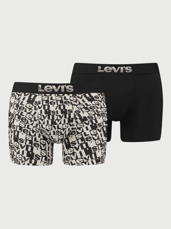 Boxerky LEVI'S 200Sf Logo Aop Boxer Brief 2 Pack Barevná