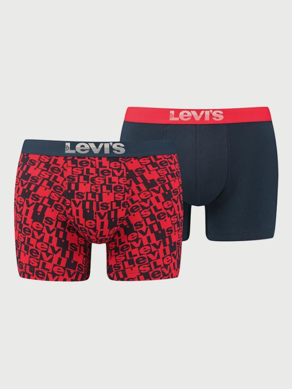 Boxerky LEVI'S 200Sf Logo Aop Boxer Brief 2 Pack Barevná
