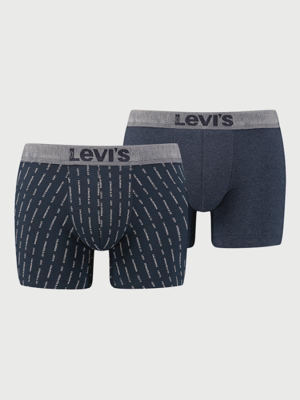 Boxerky LEVI'S 200Sf Message Boxer Brief 2 Pack Barevná