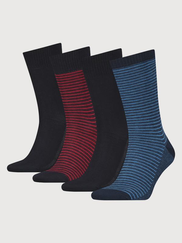Ponožky LEVI'S Aw18 Giftbox Regular Cut 4 Pack Barevná