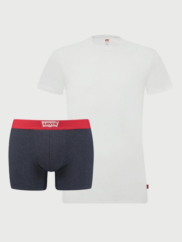 Tričko a boxerky LEVI'S 200Sf Giftbox Tshirt And Boxer Brief Barevná
