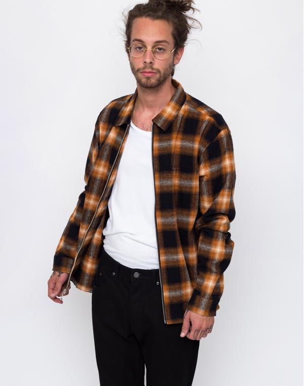 Stüssy Shadow Plaid Orange M