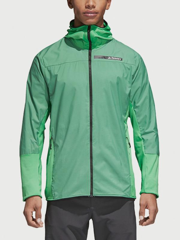 Bunda adidas Performance Skyclimb Fl Jkt Zelená