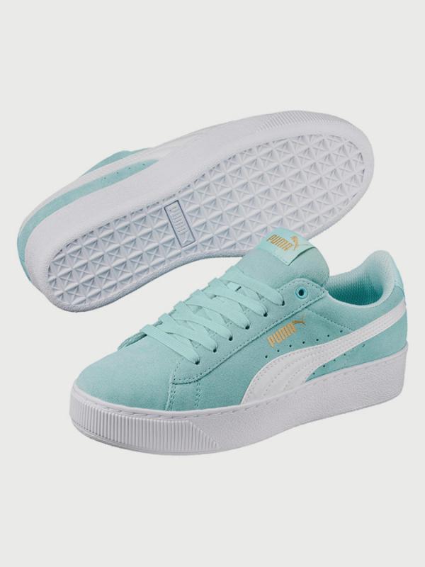 Boty Puma Vikky Platform Jr Modrá