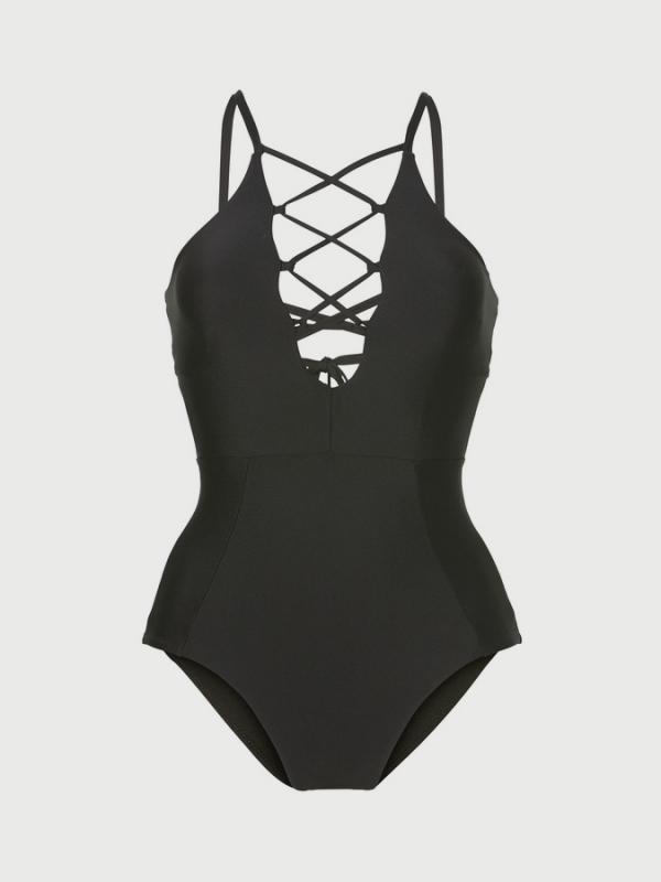 Plavky O´Neill Pw Line Smooth Swimsuit Černá