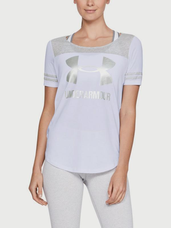 Tričko Under Armour Sportstyle Baseball T Bílá