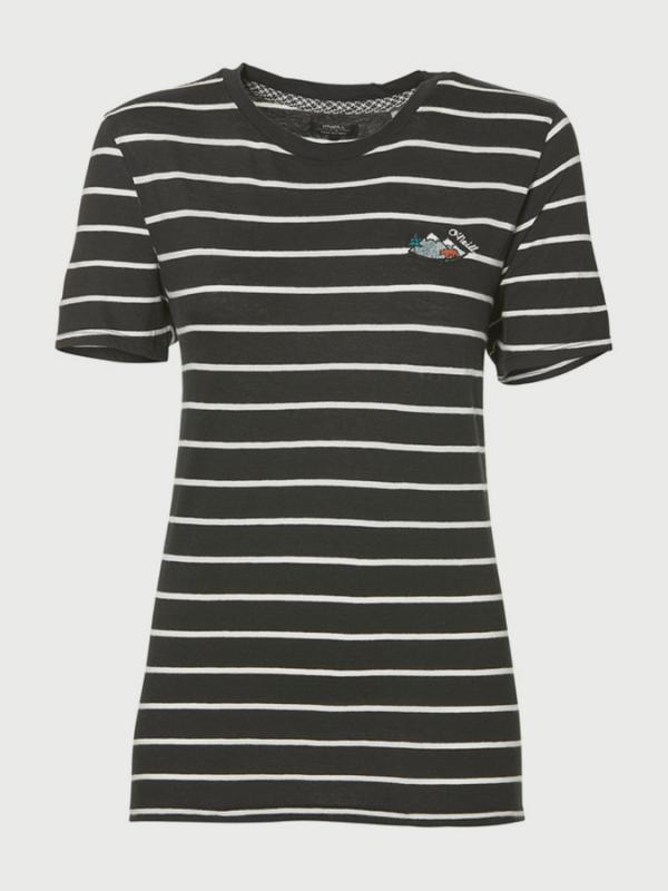 Tričko O´Neill LW Premium Striped T-Shirt Černá