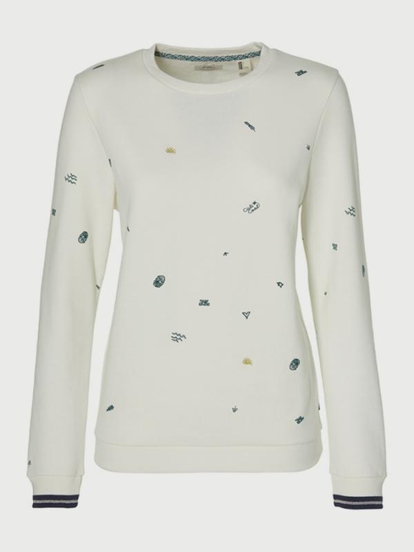 Mikina O´Neill LW Mini Print Sweatshirt Bílá