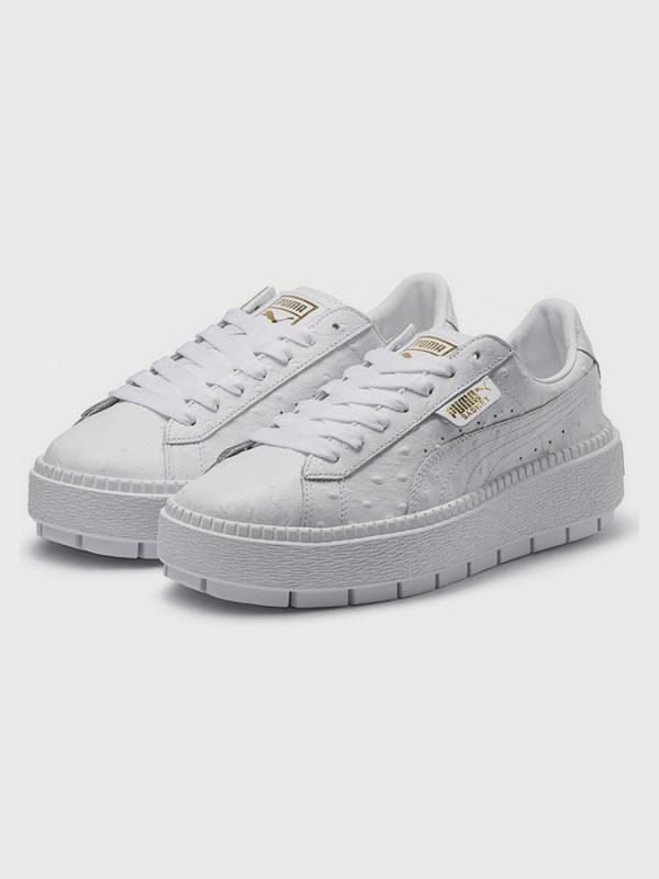 Boty Puma Platform Trace Ostrich Wn s Bílá
