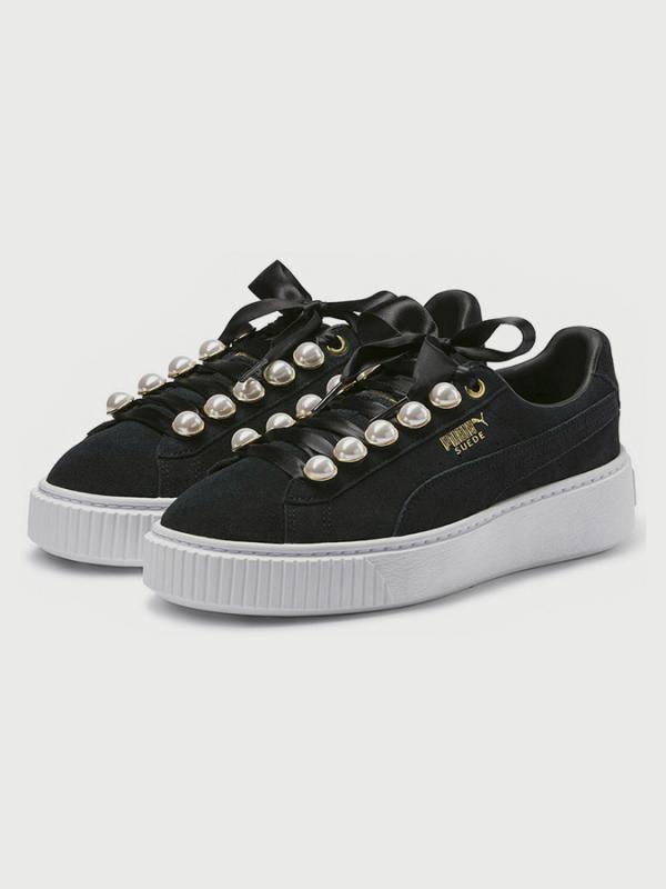 Boty Puma Suede Platform Bling Wn s Černá