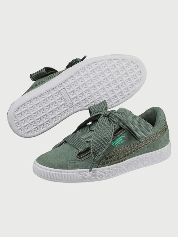 Boty Puma Suede Heart Street 2 Wn s Zelená
