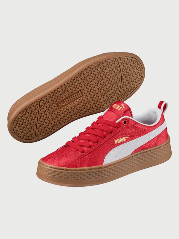Boty Puma Smash Platform VT Červená