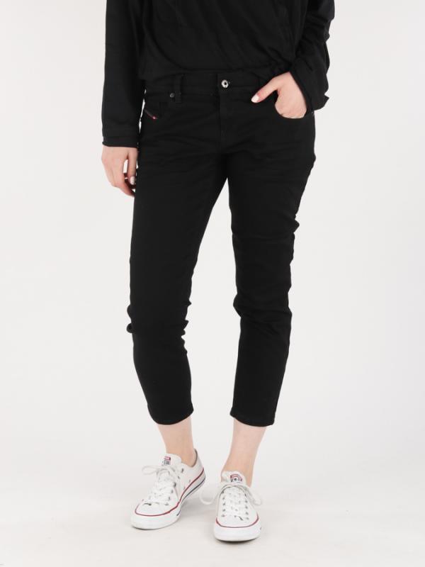Džíny Diesel GRUPEE-ANKLE L.30 PANTALONI Černá