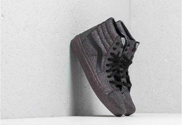 Vans Sk8-Hi (Rainbow Glitter) Black/ Black