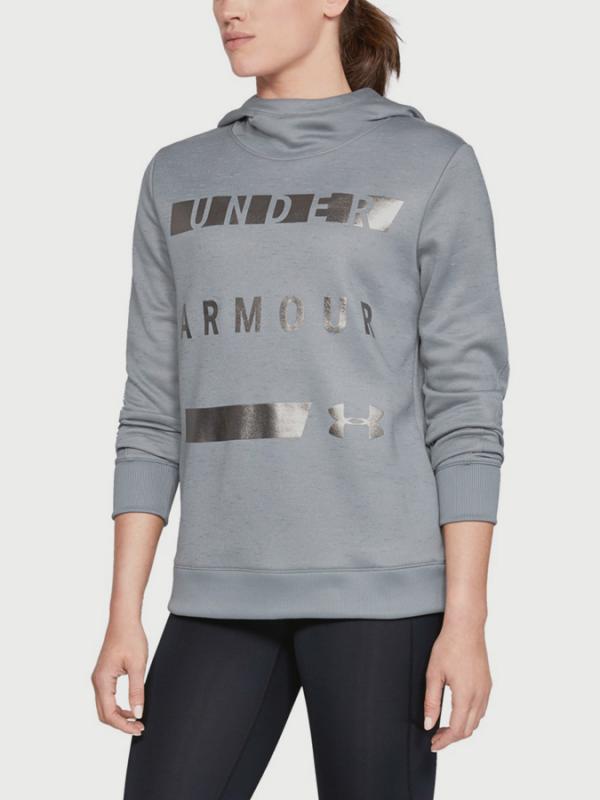 Mikina Under Armour Synthetic Fleece Pullover Wm Šedá