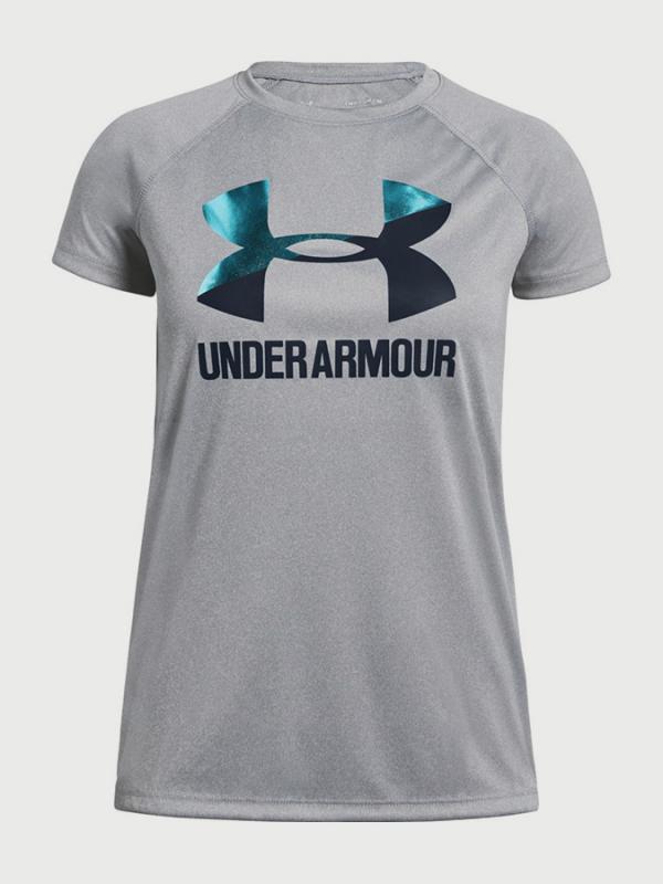 Tričko Under Armour Big Logo Tee Solid SS Šedá