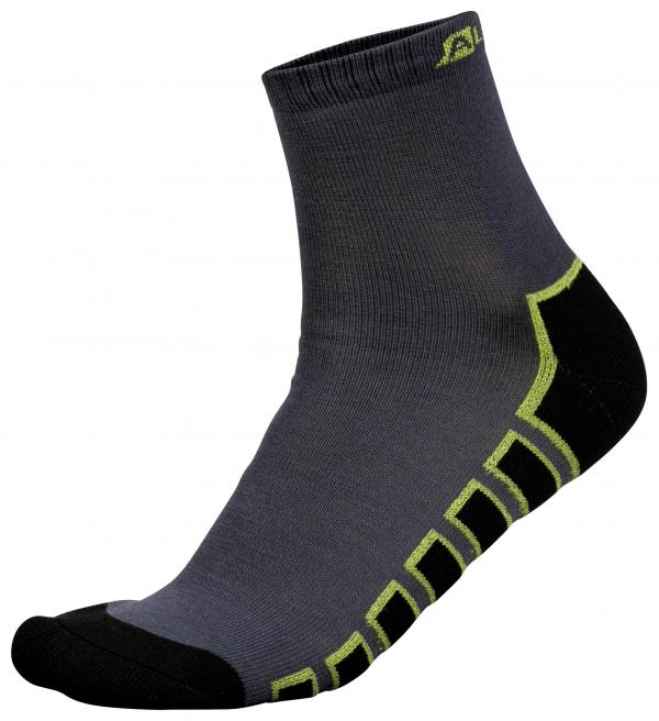 ALPINE PRO ADRON 2 ZELENÁ / TYRKYSOVĚ ZELENÁ Unisex Ponožky L