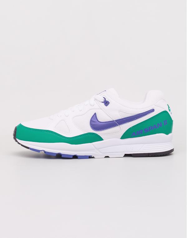 Nike Air Span II White/ Persian Violet- Neptune Green- Black 45