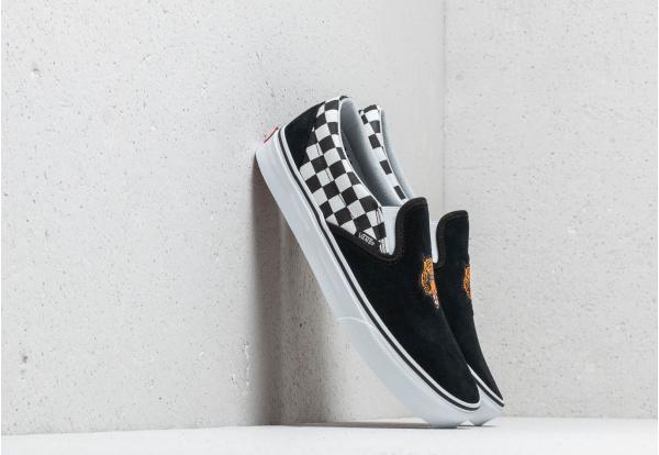 Vans Classic Slip-On (Tiger Check) Black/ True White