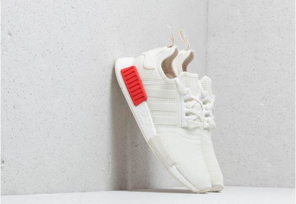 adidas NMD_R1 Off White/ Off White/ Lush Red