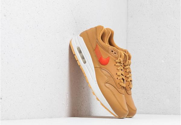 Nike Wmns Air Max 1 Premium Wheat/ Team Orange-Gum Yellow