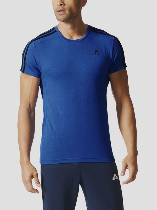 Tričko adidas Performance ESS 3S TEE Modrá
