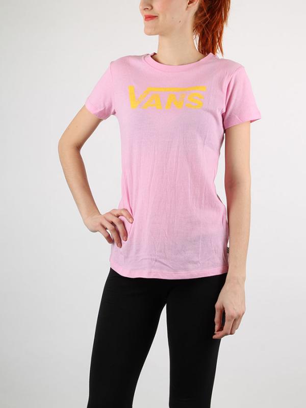 Tričko Vans G AUTHENTIC LOGO CRE PRISM PINK Růžová