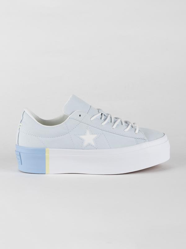 Boty Converse One Star Platform OX Modrá