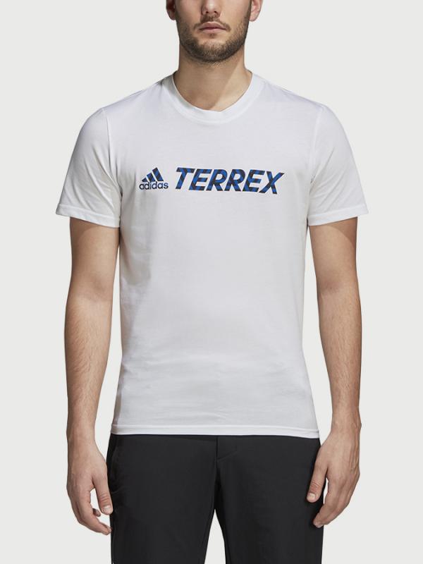 Tričko adidas Performance Logo Bar Tee Bílá