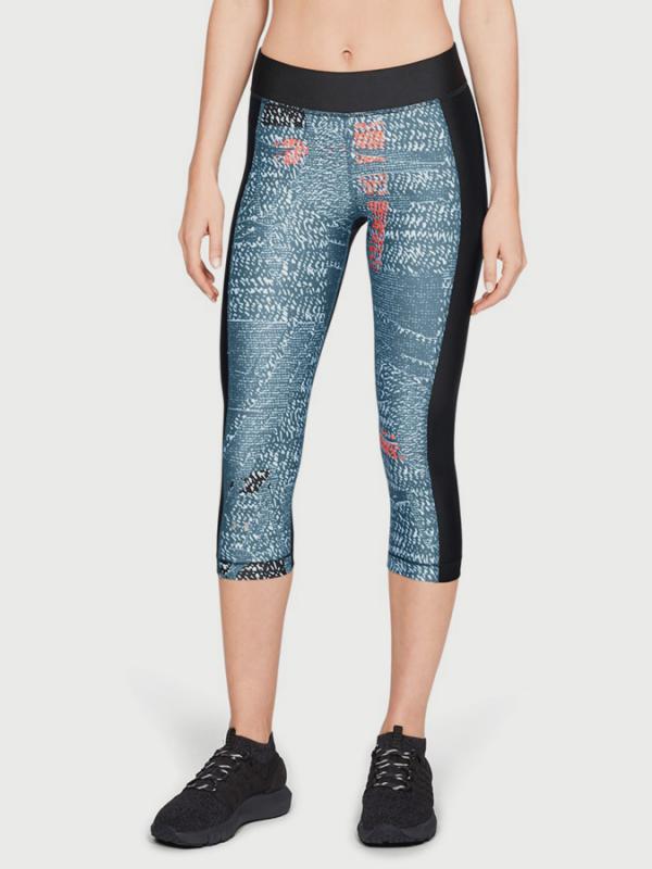 Kompresní legíny Under Armour HG Print Capri Černá